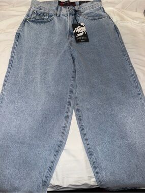Light Denim Joggers - liquid venoms 90s style pants